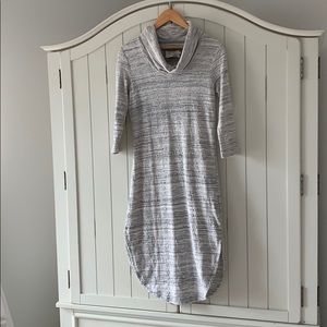 Anthropologie Cowl Neck Textured Dress